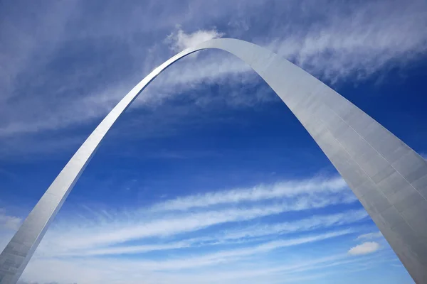 Widok Pięknego Łuku Bramy Louis Missouri Usa — Zdjęcie stockowe