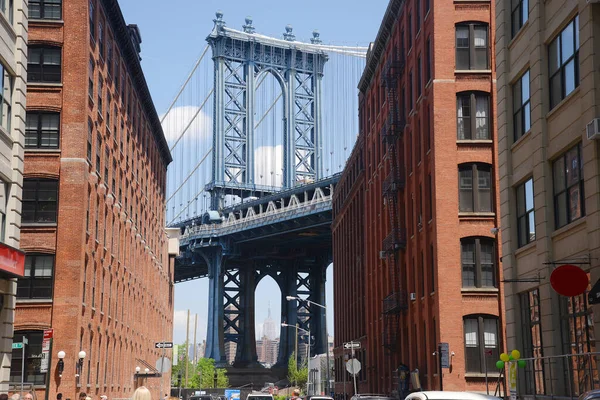 Veduta Del Manhattan Bridge New York — Foto Stock