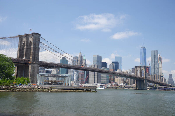 View of Brooklyn Bridge, New York City