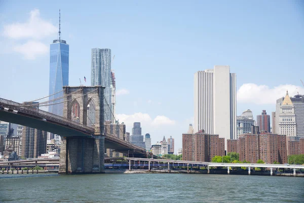 Brooklyn Bridge Blick Bei Tag — Stockfoto