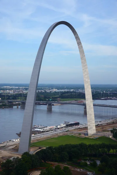 Plan Panoramique Belle Arche Porte Entrée Louis Missouri États Unis — Photo