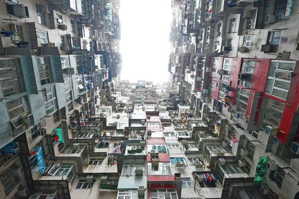 香港アパートメンツの街並み — ストック写真