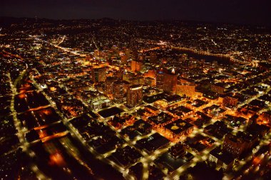 Oakland 'ın gece manzarası
