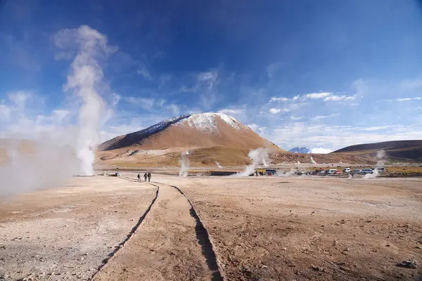 Şili 'de gayzer, gündüz görünümü