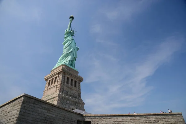 Bottom View Famous Liberty Statue Usa — Stock Photo, Image
