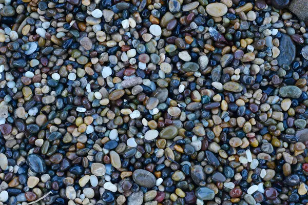 Pebble Playa Textura Fondo —  Fotos de Stock