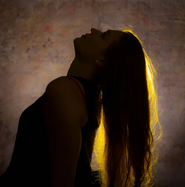 Portrait Light Young Woman — Stockfoto