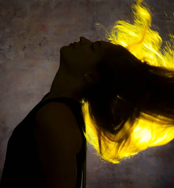Portrait Light Young Woman — Stockfoto