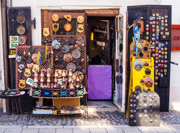 Typowe Pamiątki Rynku Sarajewie — Zdjęcie stockowe