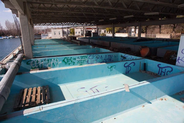 Old Tanks Fish Processing — Stock Photo, Image