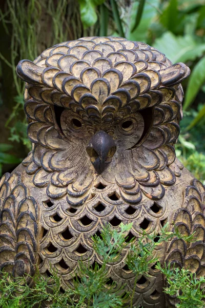 Statue Owls Nature Background Art — Stock Photo, Image