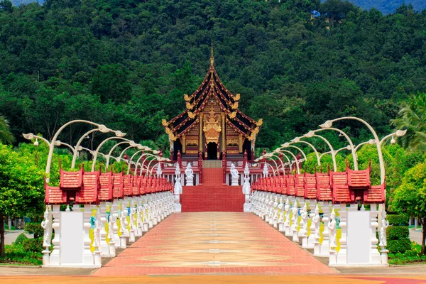 Pavilhão Real Kham Luang Royal Park Rajapruek Chiangmai Threat — Fotografia de Stock