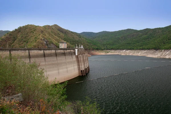 Imagem Vista Barragem Bhumibol Tak Tailândia Hydro Power Electric Dam — Fotografia de Stock