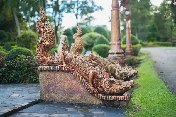 Statue Dragon Dans Parc — Photo