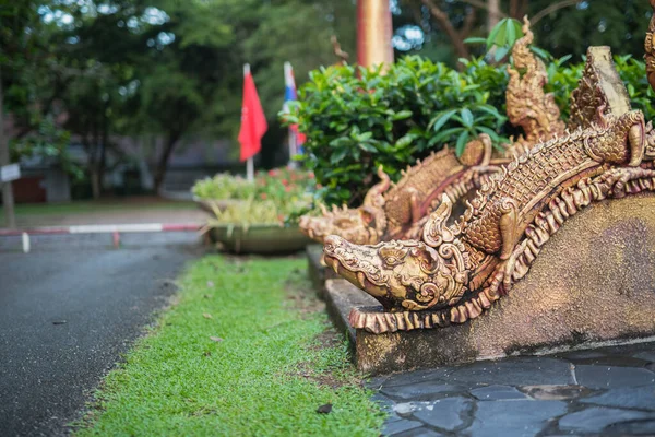 Statues Dragons Dans Parc — Photo