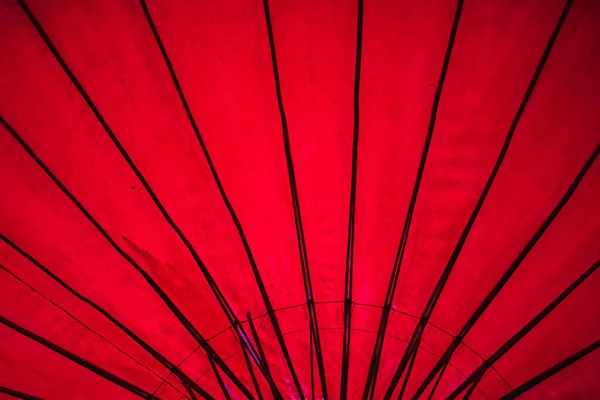 Parapluie Japonais Oriental Rouge — Photo