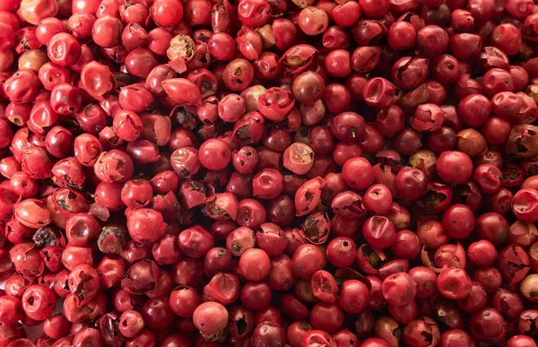 ピンクペッパーエンドウ豆のトップビュー テクスチャ — ストック写真