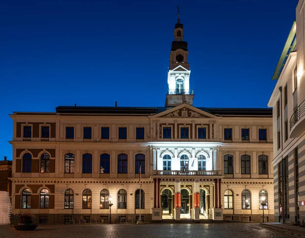 Riga Letonya Daki Belediye Sarayı — Stok fotoğraf