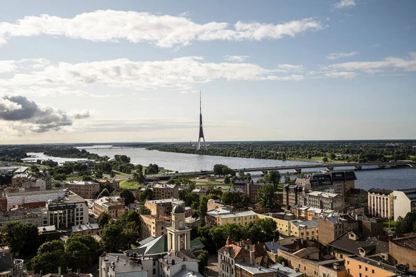 Panorama Rygi Łotwa — Zdjęcie stockowe