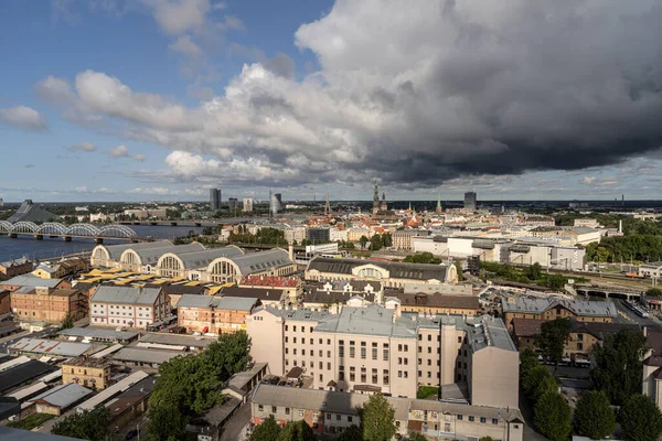 Riga Letonya Panoraması — Stok fotoğraf
