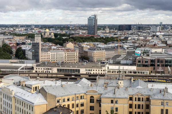 Panorama Över Riga Lettland — Stockfoto