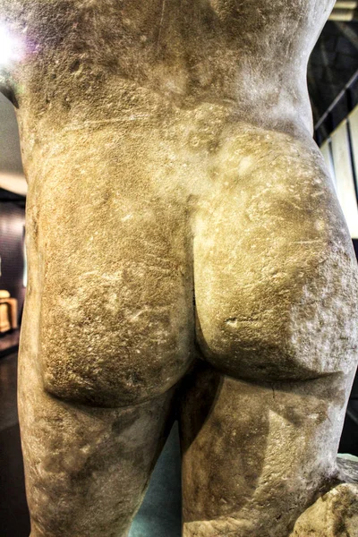 Back Ass Roman Stone Statue Museum Lisbon — Stock Photo, Image