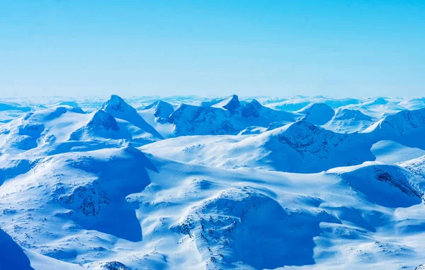 Krajina Hor Sněhem Vrcholu — Stock fotografie