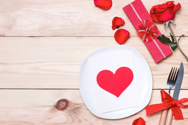 Hochzeit Valentinstag Geburtstag Oder Feier Hintergrund Mit Rotem Herz Auf — Stockfoto