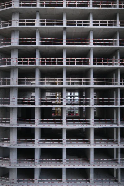 Строительство Монолитного Многоэтажного Здания Текстура — стоковое фото