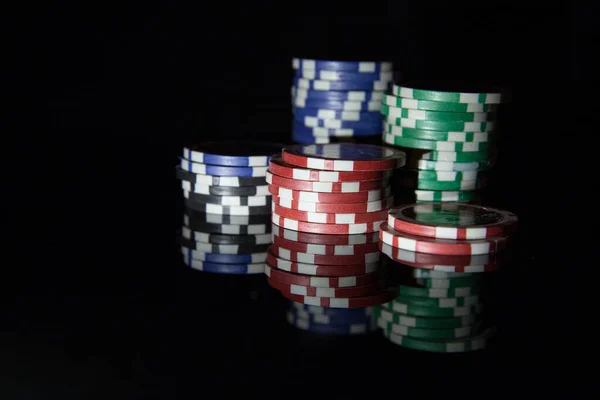 Poker Fiş Seti — Stok fotoğraf