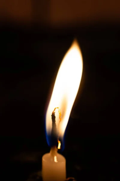 Brandende Kaars Maken Licht Het Oog Als Achtergrond — Stockfoto