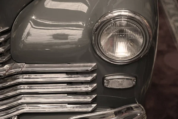 Klasyczne Vintage Samochód Zbliżenie — Zdjęcie stockowe