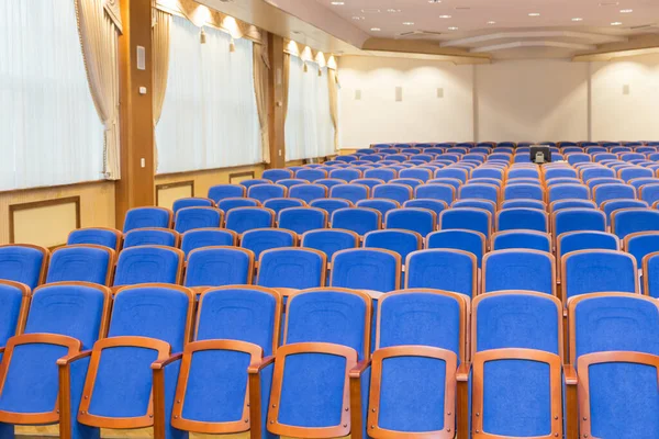Conference Hall Blue Seats — Stock Photo, Image