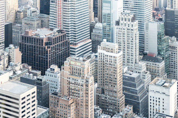 New york, USA - May 17, 2019: New York City skyscrapers in midtown Manhattan in New York