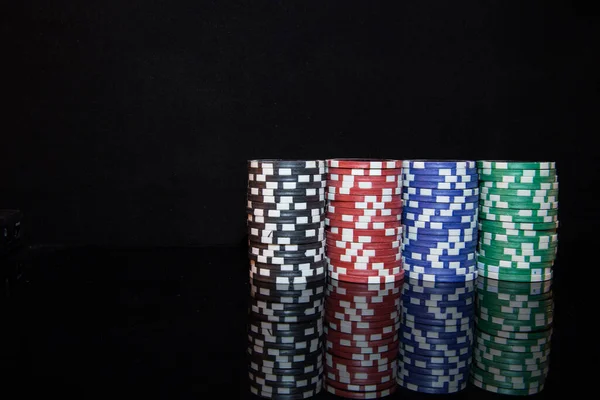 Set Poker Chips — Stock Photo, Image