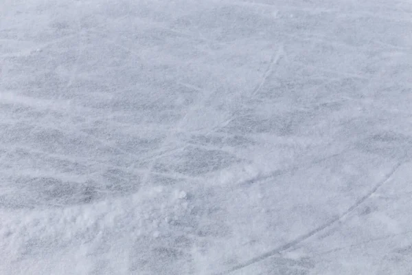 Ice Background Marks Skating Hockey Blue Texture Rink Surface Many — Stockfoto
