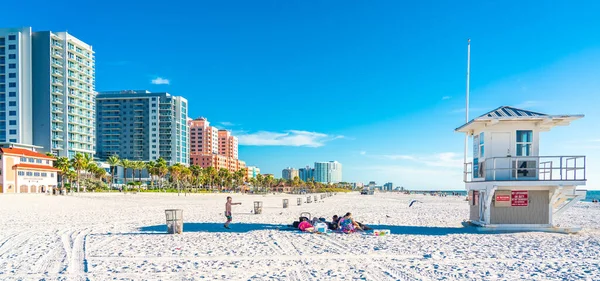 Clearwater Beach Florida Usa September 2019 Vacker Clearwater Strand Med — Stockfoto