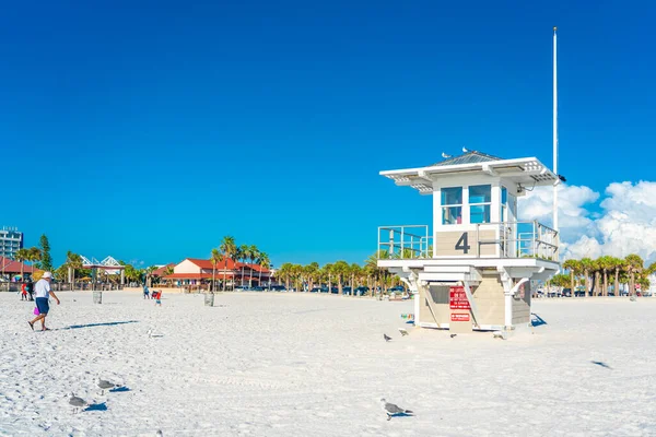 佛罗里达清水海滩 2019年9月17日 佛罗里达乌萨美丽的清水海滩 白色沙滩 — 图库照片