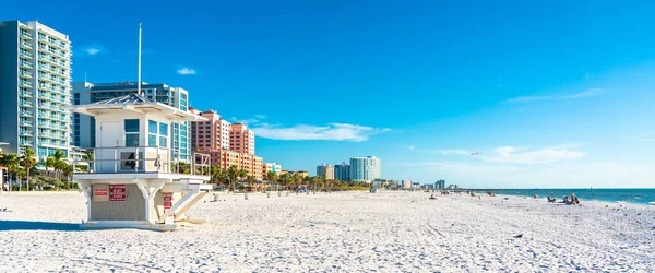 Clearwater Strand Med Vacker Vit Sand Florida Usa — Stockfoto