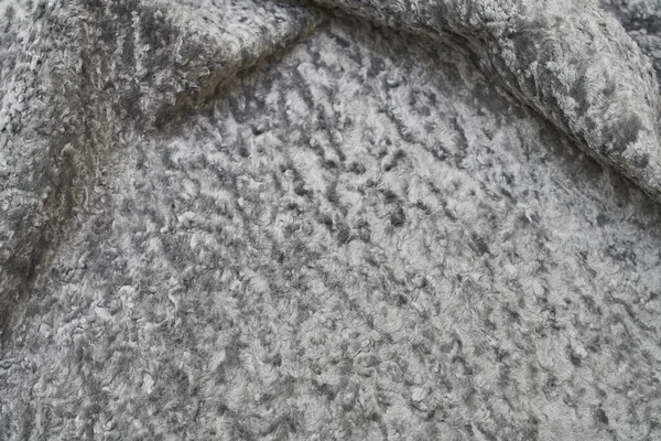 Fundo Tecido Abstrato Closeup Karakul Textura Pele — Fotografia de Stock