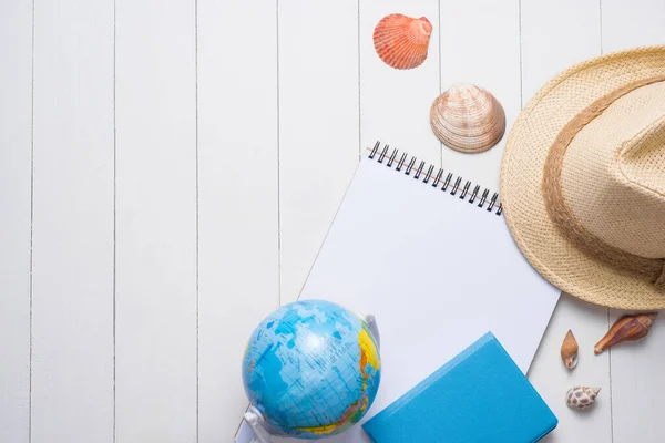 Vacation Concept Planning Items Vacation Trip — Stock Photo, Image