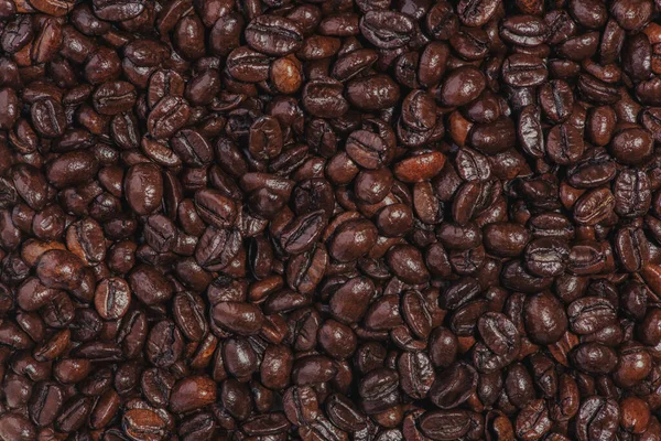 咖啡豆 烘培的咖啡豆背景 — 图库照片
