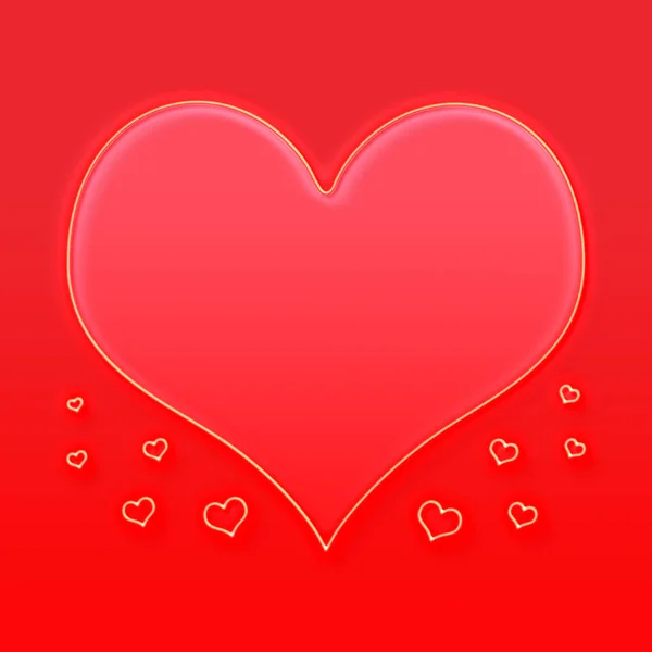 Large Red Heart — Stock Photo, Image