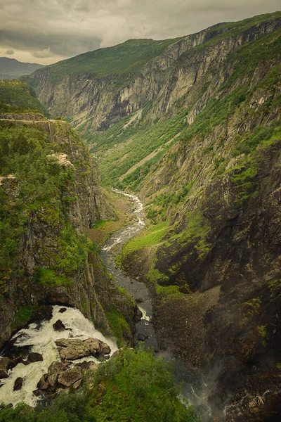 Belle Rivière Valley Norvège — Photo