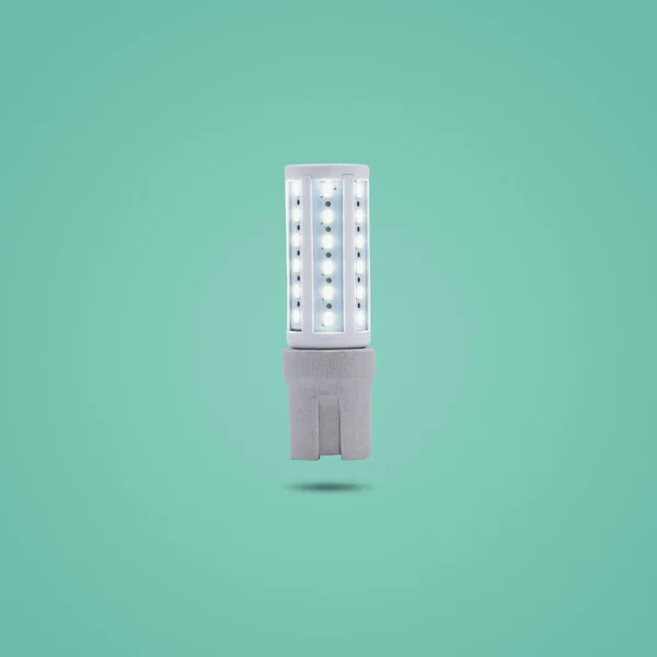 Lampe Économie Énergie Led 230V Dans Une Prise Céramique Isolée — Photo