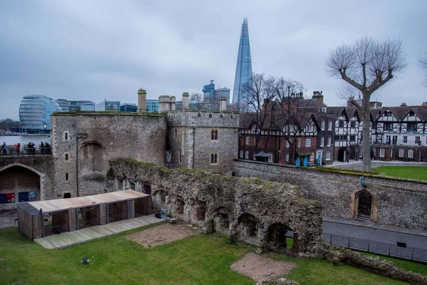 Die Scherbe Vom Tower Der Londoner Burg Aussichtspunkt London Wahrzeichen — Stockfoto