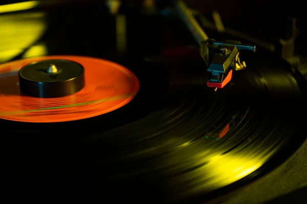 Gramofon Vinyl Záznam — Stock fotografie