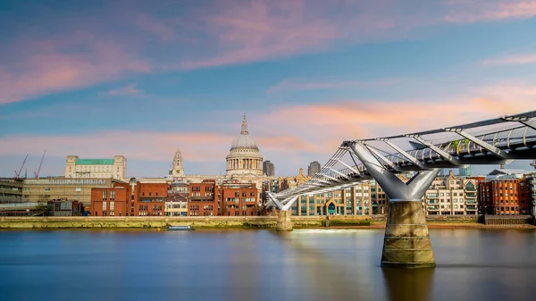 Londýnská Panorama Katedrálou Pavla Město Velké Británii — Stock fotografie