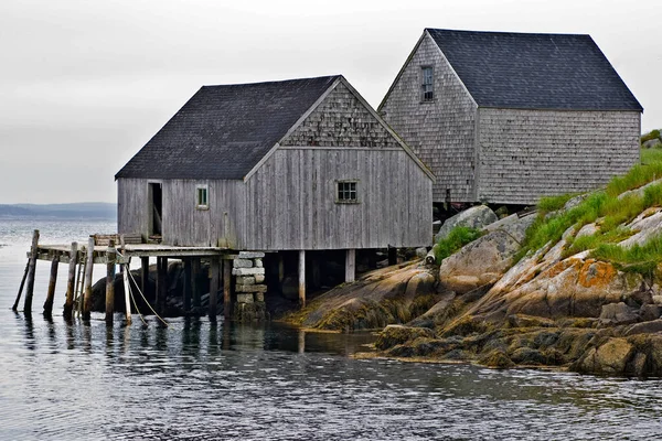 Peggys Koyu Ndaki Balıkçı Kulübeleri — Stok fotoğraf