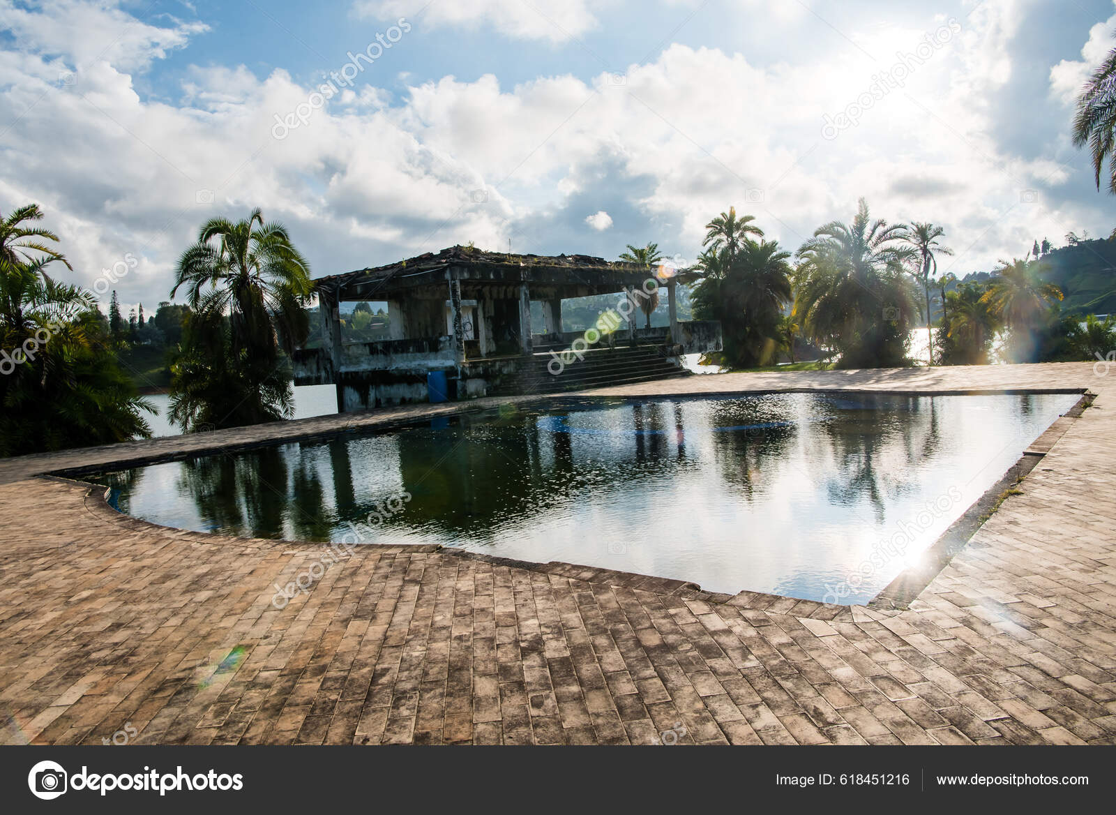 Pablo Escobar's Old Estate Manuela Ruin Close Architecture — Stock ...